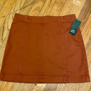 Wild Fable Cotton Mini Skirt - Rusty Orange - Size 10 - NWT
